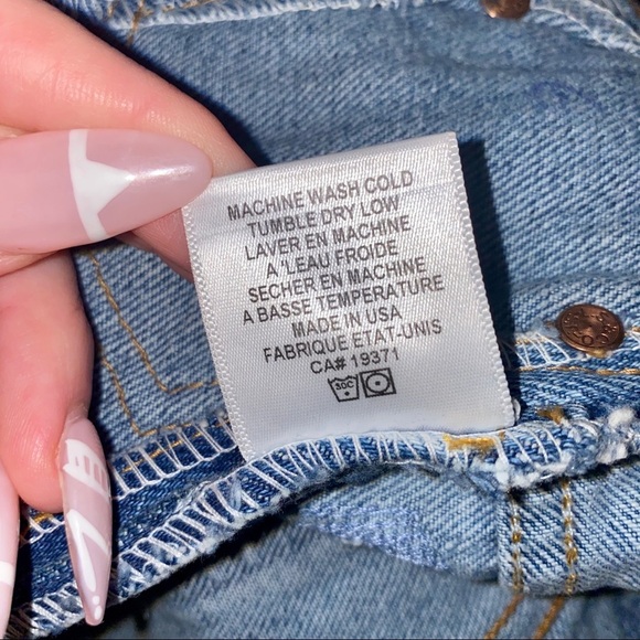 Re/Done Denim Skirt NWOT Size 26 - Picture 16 of 16